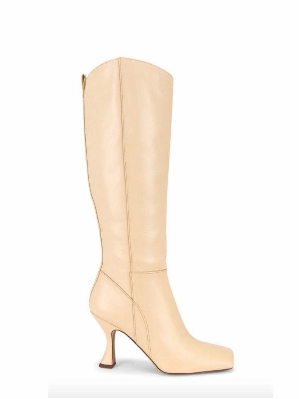 Sam Edelman Women's Tall Cream Knee-High Heeled Boot